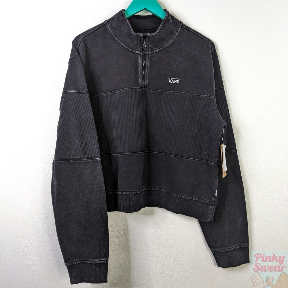 NWT Vans Acid Wash Cotton Zip Sweatshirt XL
